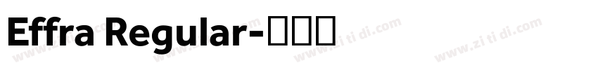 Effra Regular字体转换